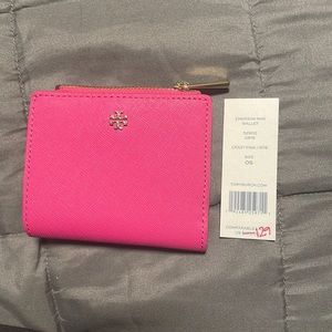 Tory burch pink emerson mini wallet